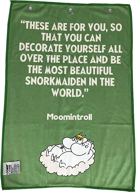 Moomin Golf Towel Moomintroll x Snorkmaiden